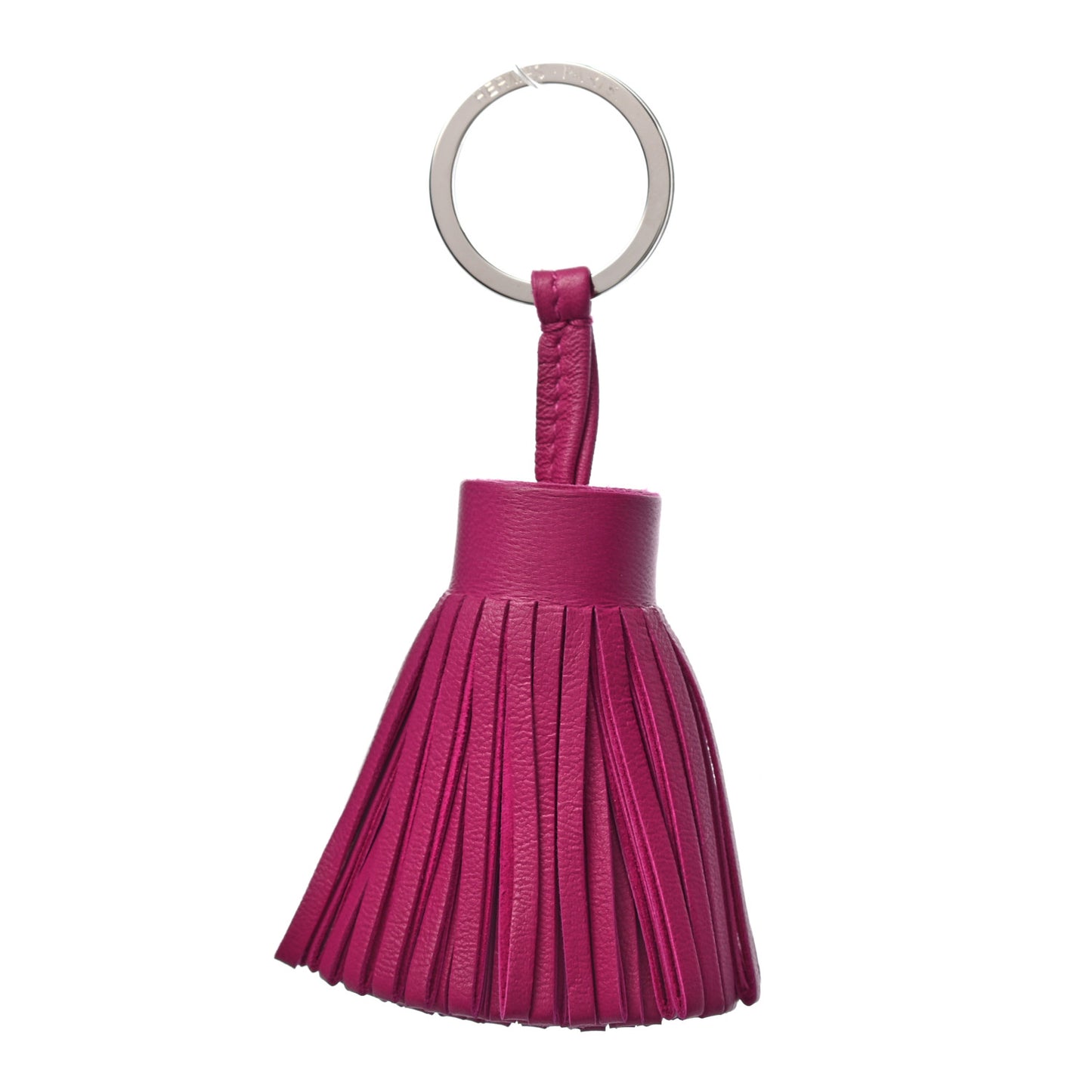 Lambskin Carmen Tassel Key Holder Rose Pourpre