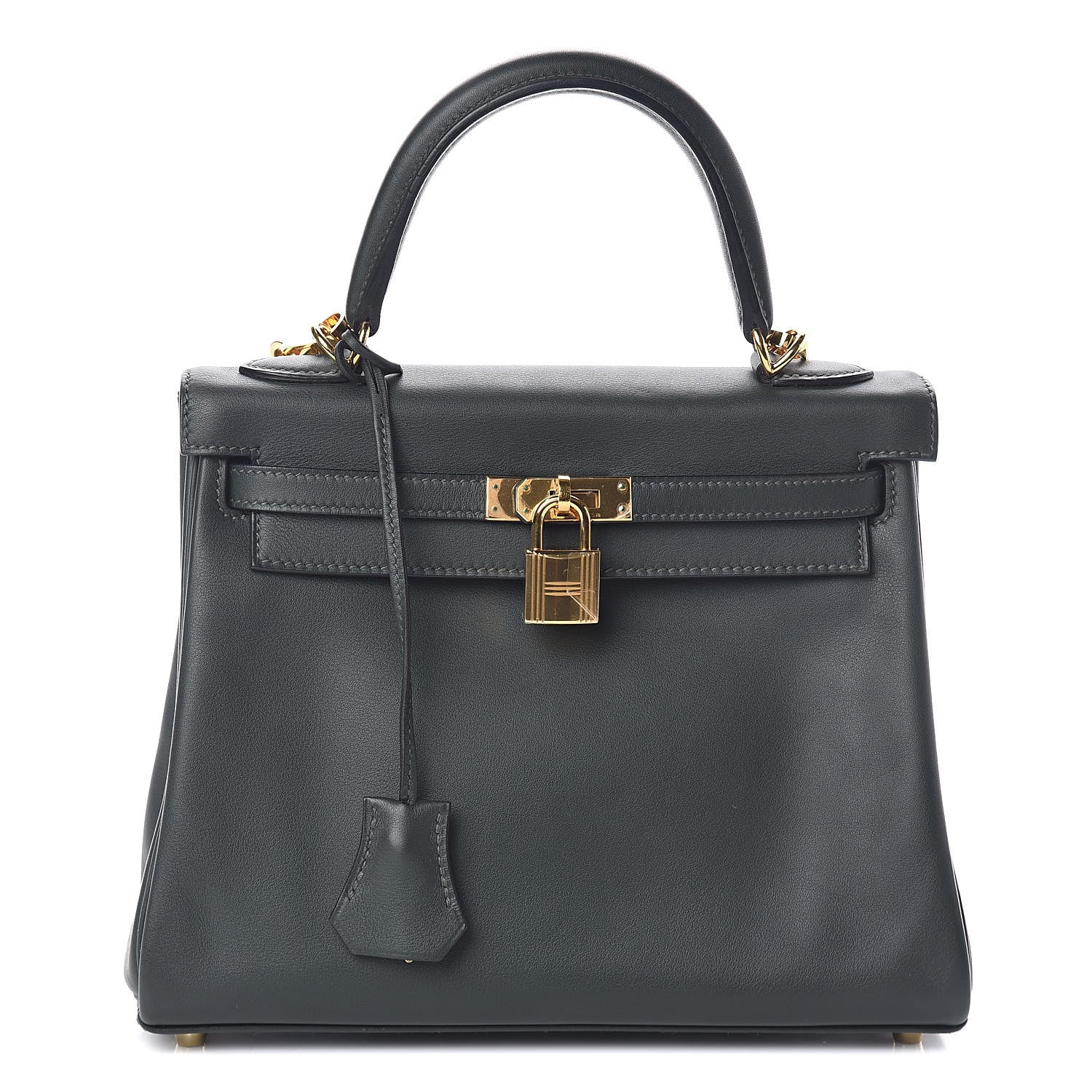 Hermes Swift Kelly Retourne 25 Vert Fonce 1 of 34