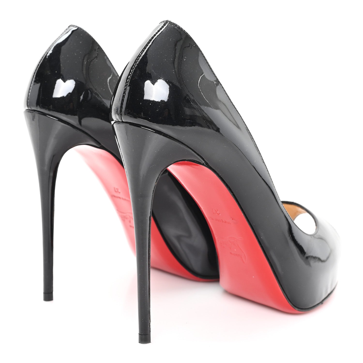 Christian Louboutin Patent New Very Prive 120 Pumps 37 Black 5 of 8
