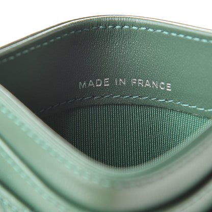 Chanel Lambskin Quilted Card Holder Green 7 of 9
