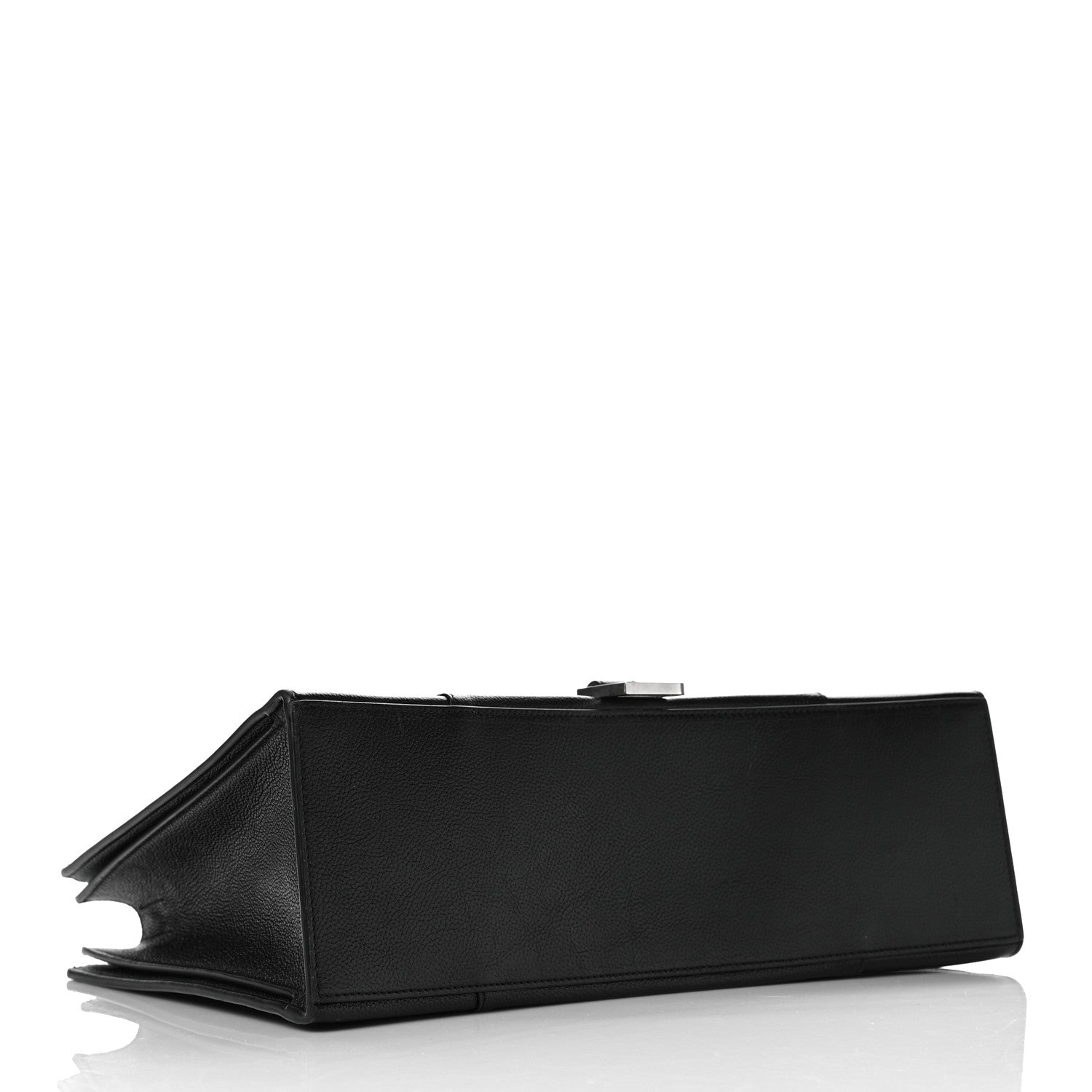 Balenciaga Grained Calfskin Hourglass Tote Black 3 of 9