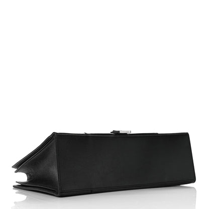Balenciaga Grained Calfskin Hourglass Tote Black 3 of 9
