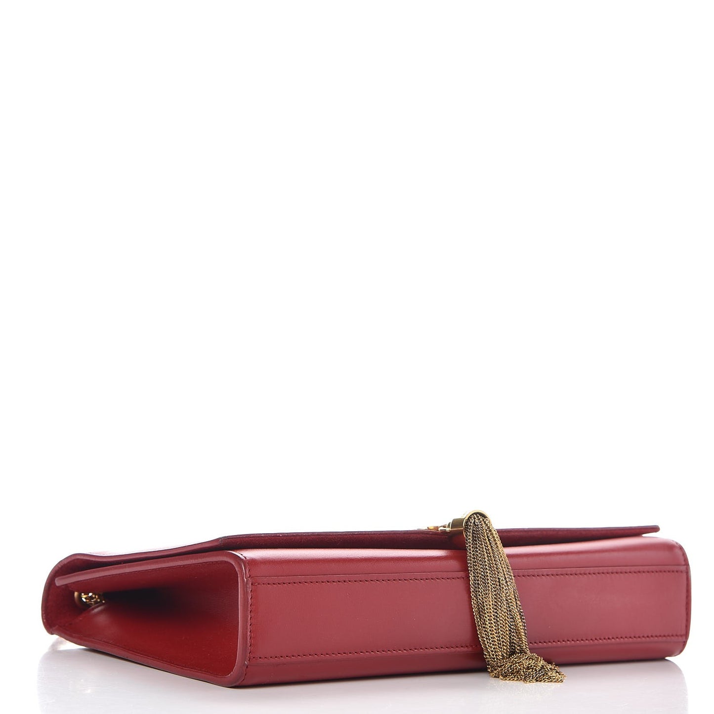Smooth Calfskin Medium Classic Monogram Kate Tassel Satchel Lipstick Red