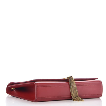 Saint Laurent Smooth Calfskin Medium Classic Monogram Kate Tassel Satchel Lipstick Red 4 of 11
