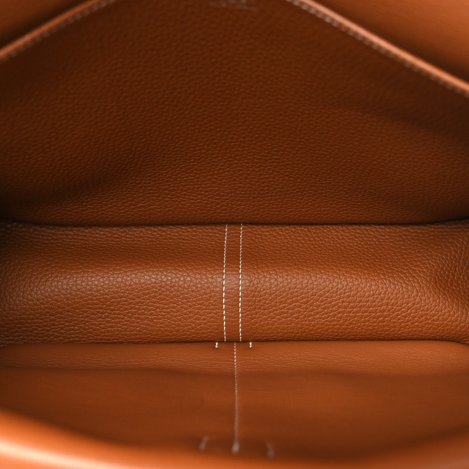 Hermes Taurillon Clemence Halzan 31 Gold 5 of 11