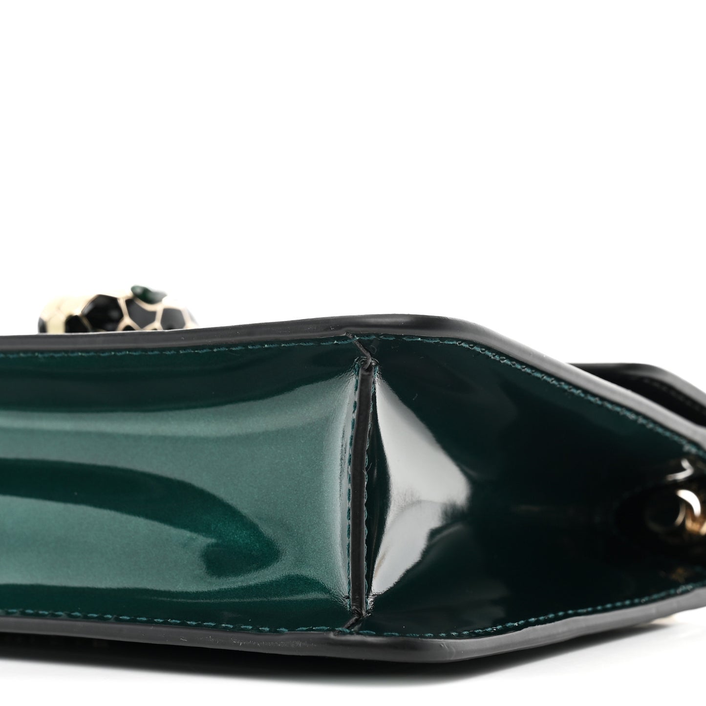 Metallic Serpenti Forever Small Shoulder Bag Green