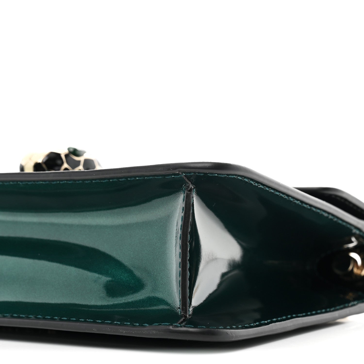Bulgari Metallic Serpenti Forever Small Shoulder Bag Green 10 of 10