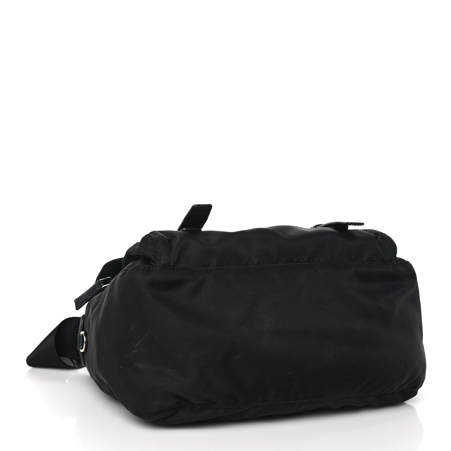 Prada Tessuto Nylon Saffiano Vela Messenger Bag Black 4 of 9