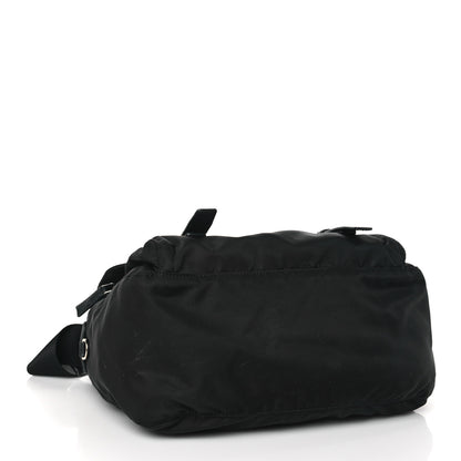 Prada Tessuto Nylon Saffiano Vela Messenger Bag Black 4 of 9