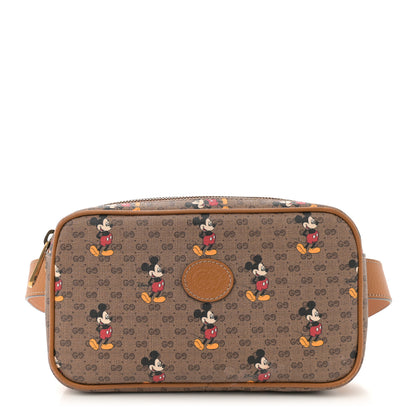 Gucci X DISNEY Mini Vintage GG Supreme Monogram Mickey Mouse Small Belt Bag 120 48 Beige Vintage Sun Oil 1 of 11
