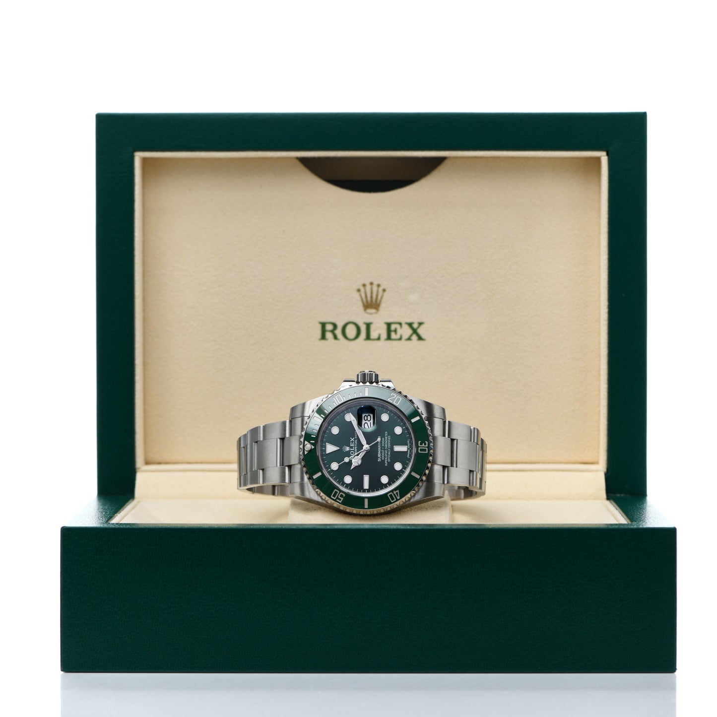 Stainless Steel 40mm Oyster Perpetual Submariner Date Hulk Watch Green 116610LV