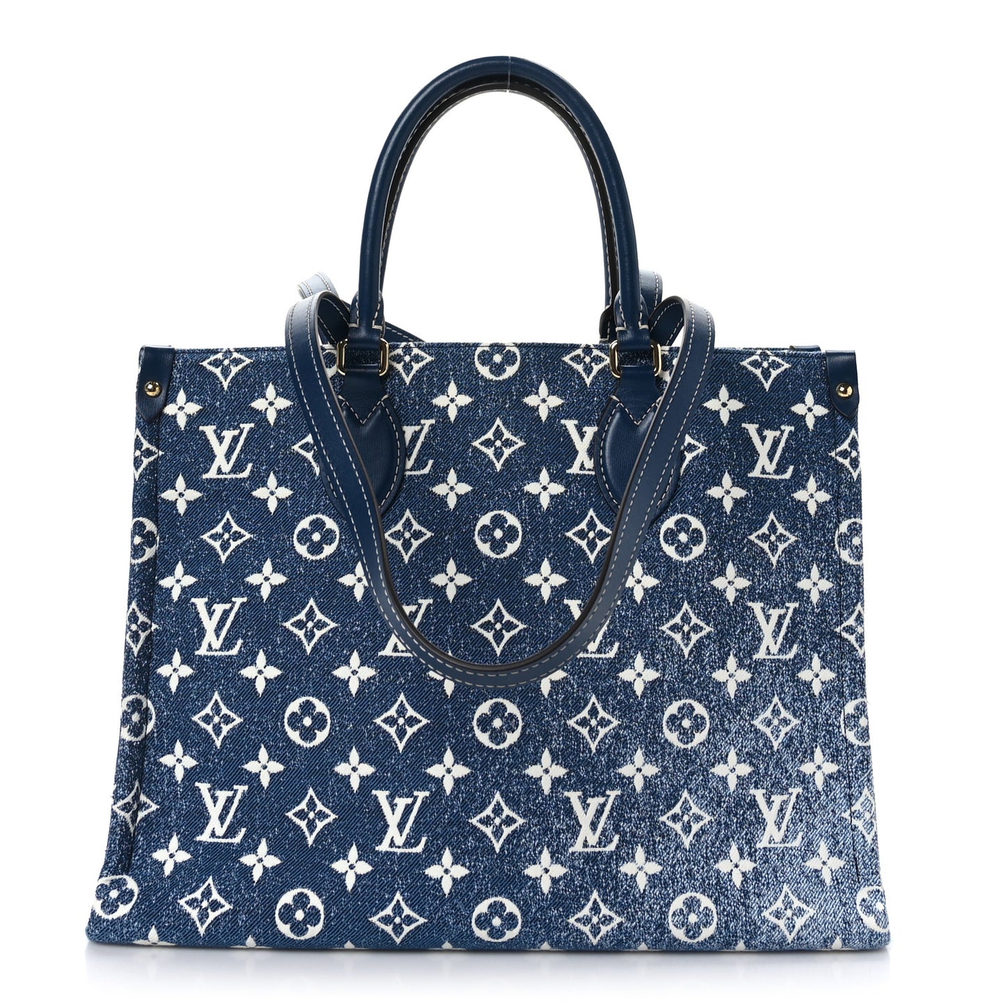 Monogram Jacquard Denim Onthego MM Bleu