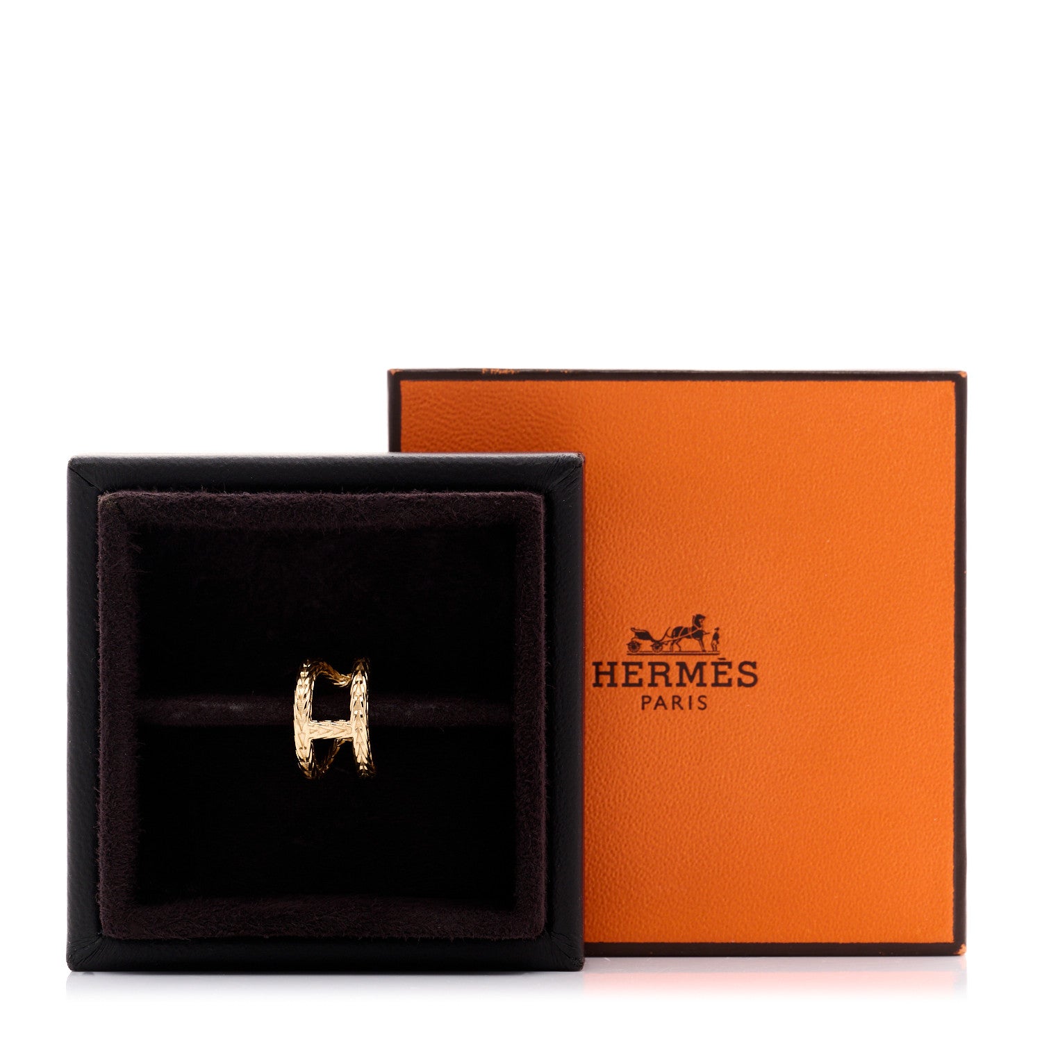 Hermes 18K Yellow Gold Chaine d'ancre Danae Single Ear Cuff Earring 6 of 6