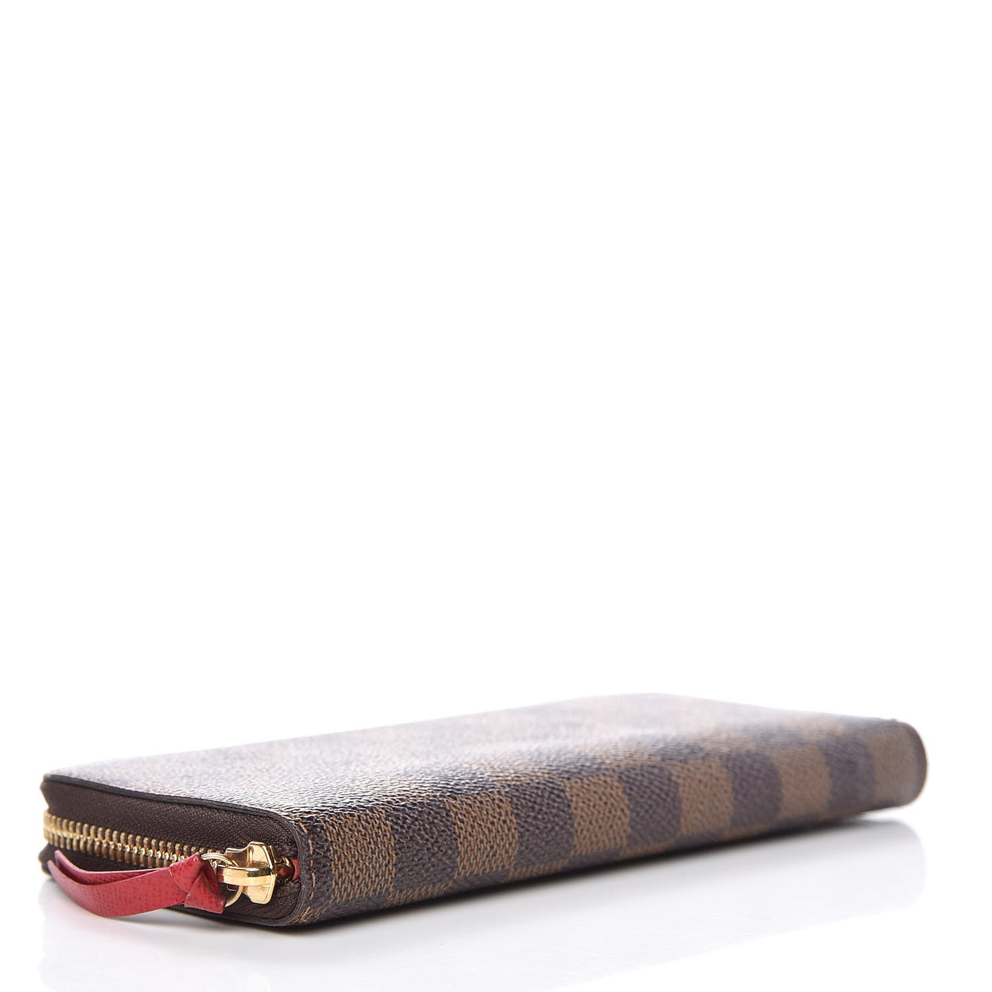 Damier Ebene Clemence Wallet Cherry