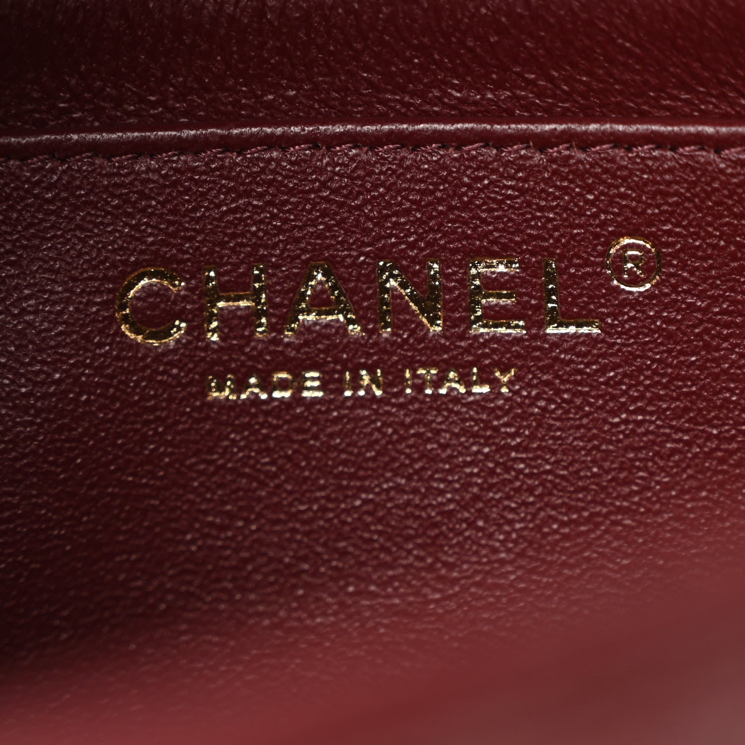 Chanel Caviar Quilted Mini Rectangular Flap Dark Red 6 of 10