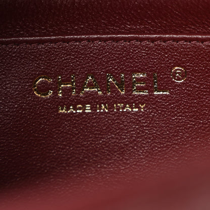 Chanel Caviar Quilted Mini Rectangular Flap Dark Red 6 of 10