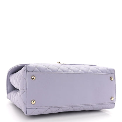 Chanel Caviar Quilted Small Coco Handle Flap Light Purple 4 of 11