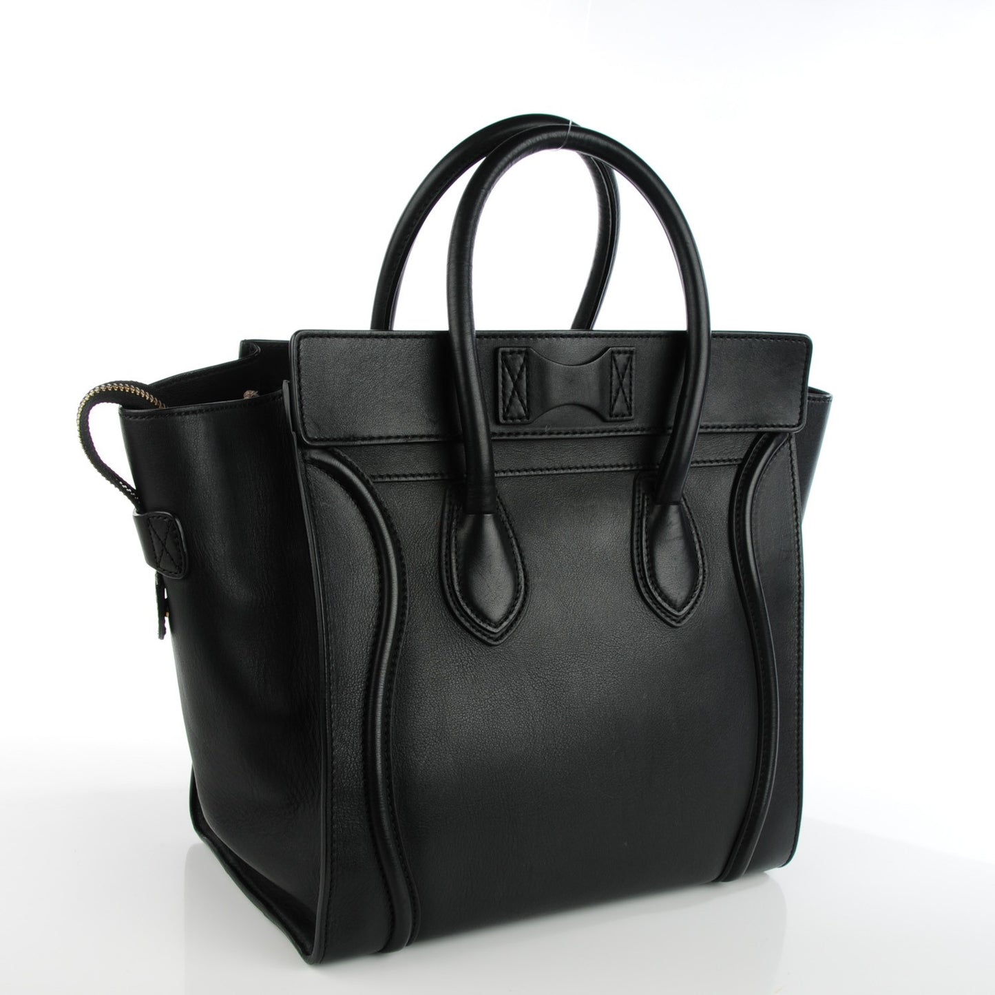 Smooth Calfskin Mini Luggage Black