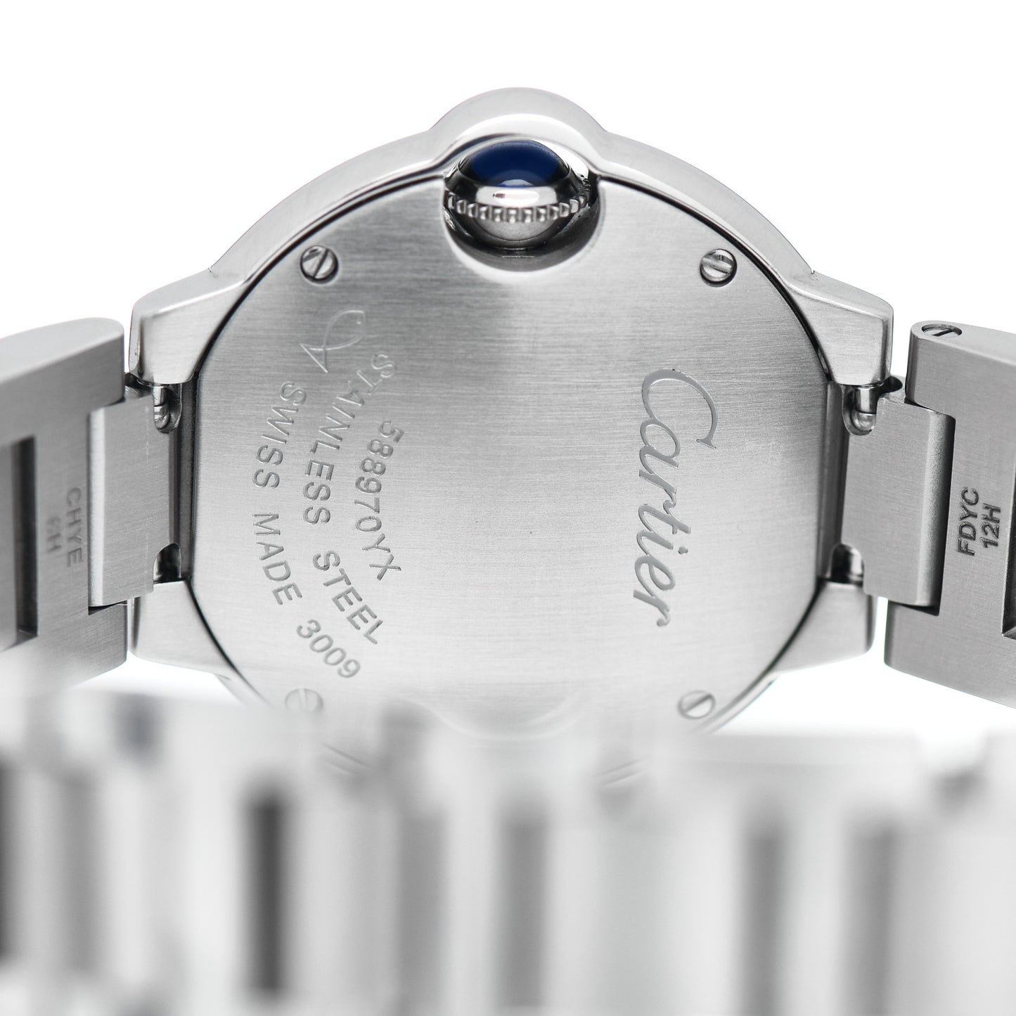 Stainless Steel Diamond 28mm Ballon Bleu De Cartier Quartz Watch