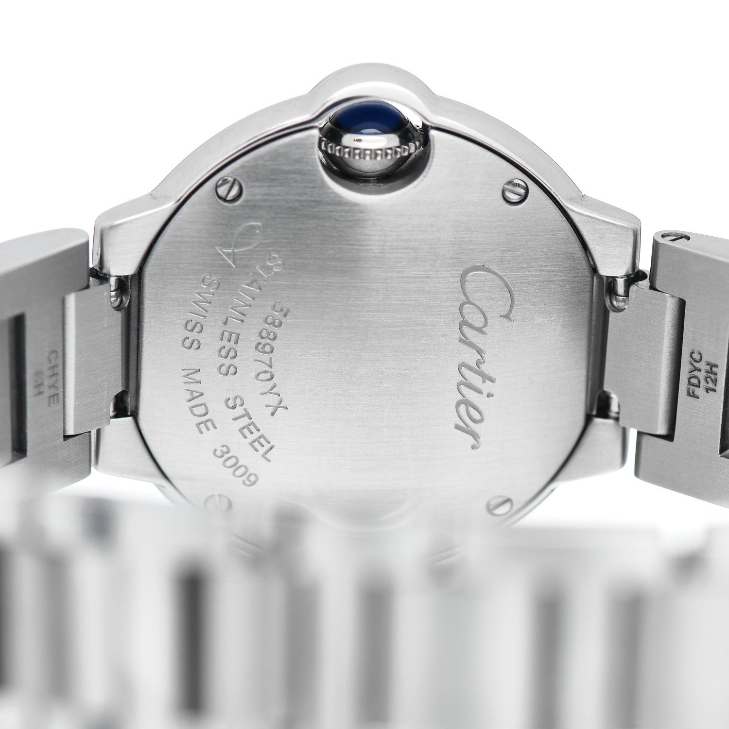 Cartier Stainless Steel Diamond 28mm Ballon Bleu De Cartier Quartz Watch 4 of 5