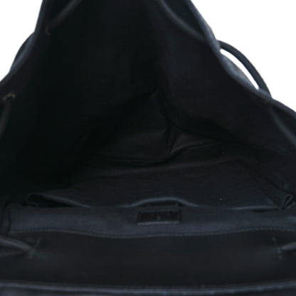 Gucci Soft GG Supreme Monogram Calfskin Web Double Buckle Backpack Black 5 of 8