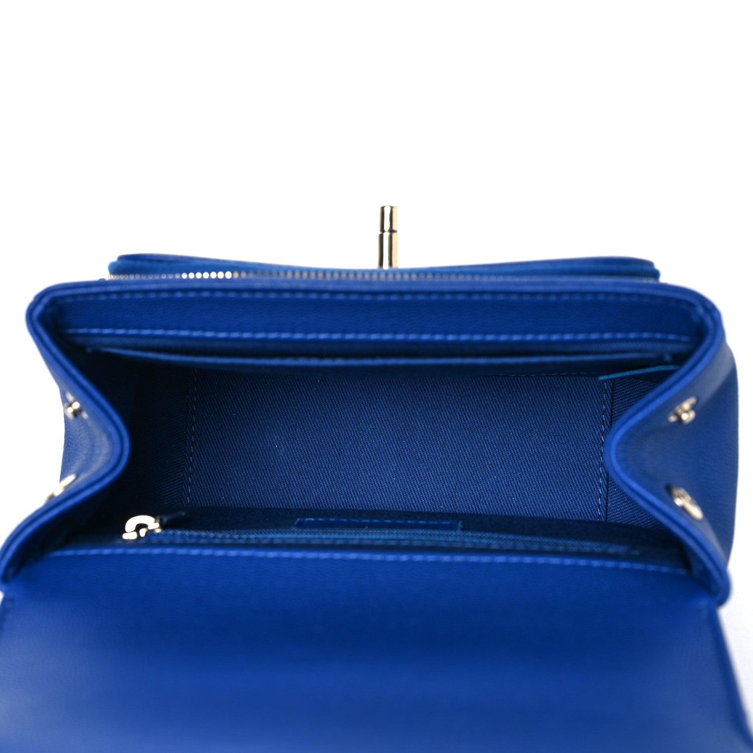 Chanel Caviar Quilted Small Business Affinity Flap Dark Blue 5 of 9