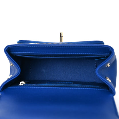 Chanel Caviar Quilted Small Business Affinity Flap Dark Blue 5 of 9