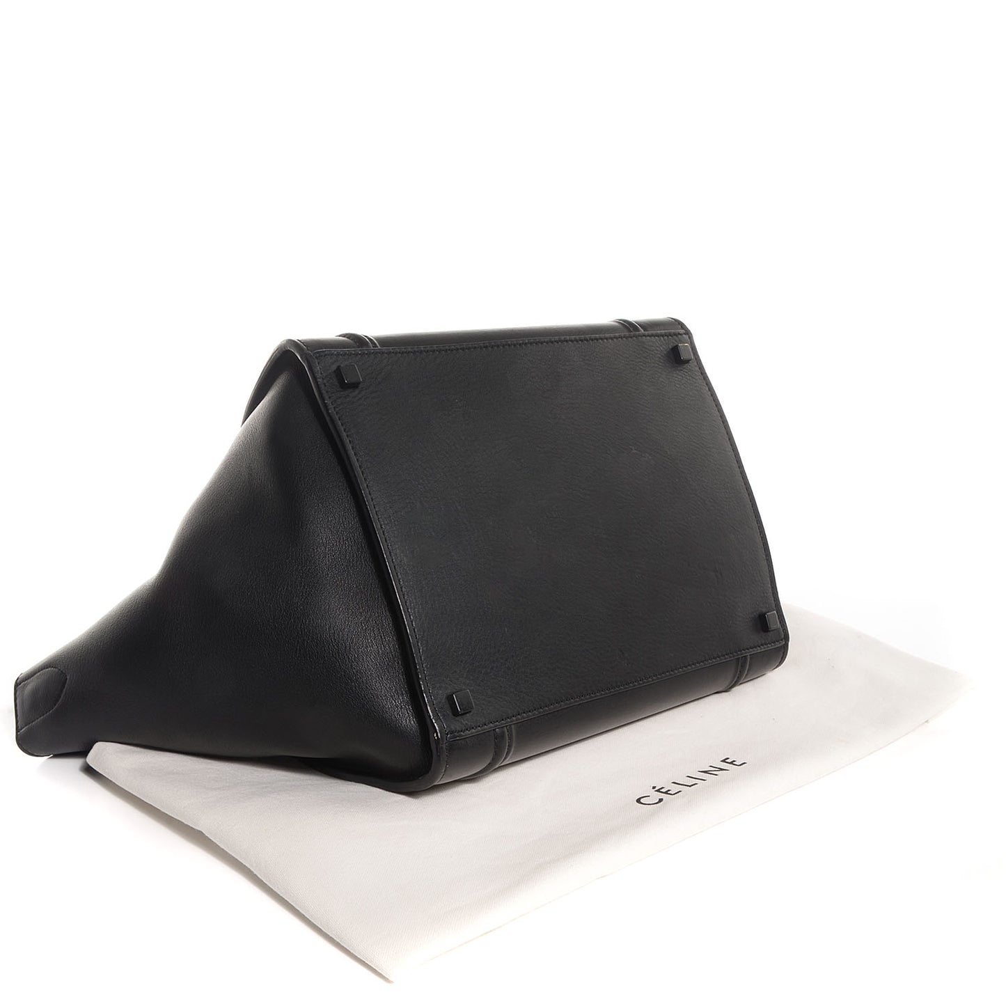 Supple Calfskin Medium Phantom Luggage Black
