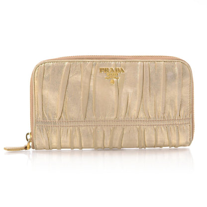 Prada Nappa Gaufre Wallet Platino 1 of 9