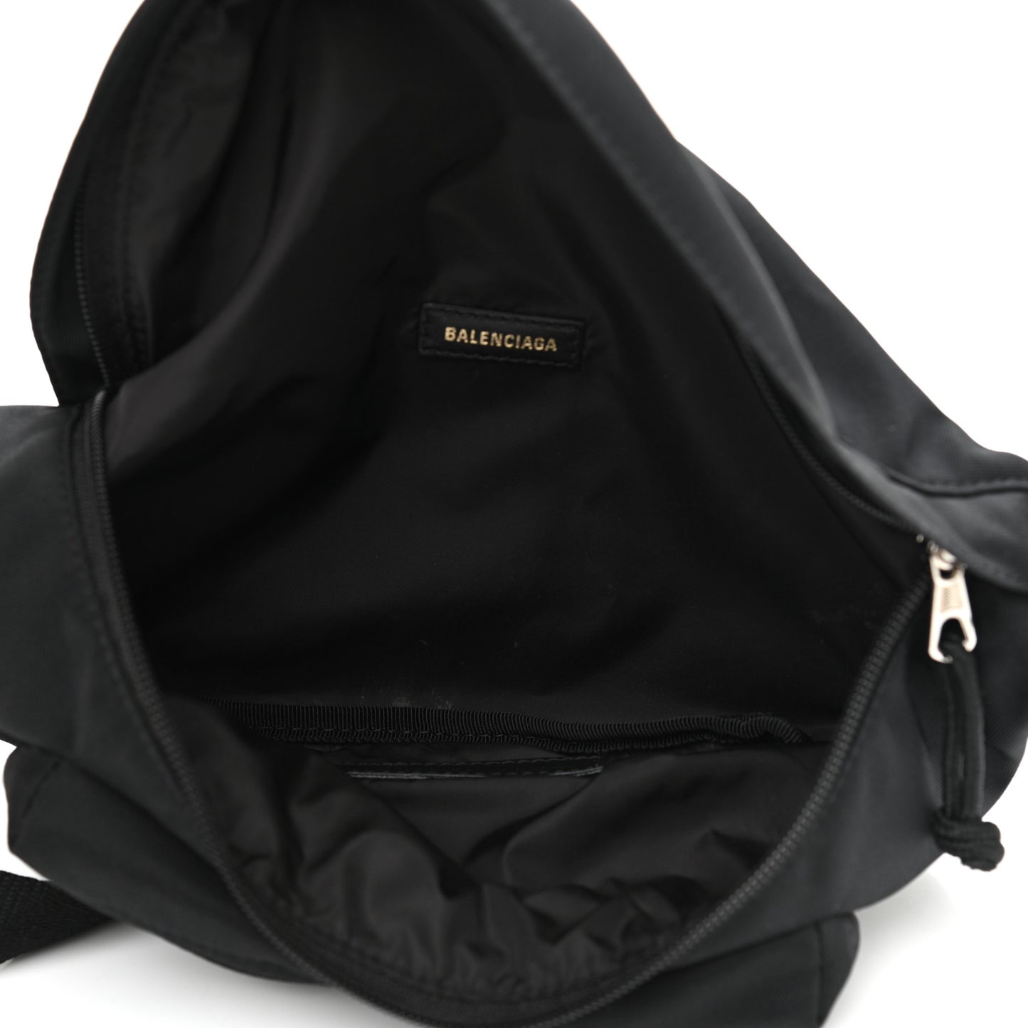 Recycled Sport Nylon Logo Embroidered Wheel Beltpack Black