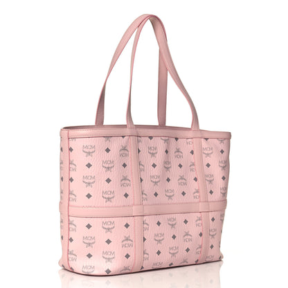MCM Visetos Medium Delmy Shopper Tote Powder Pink 3 of 13