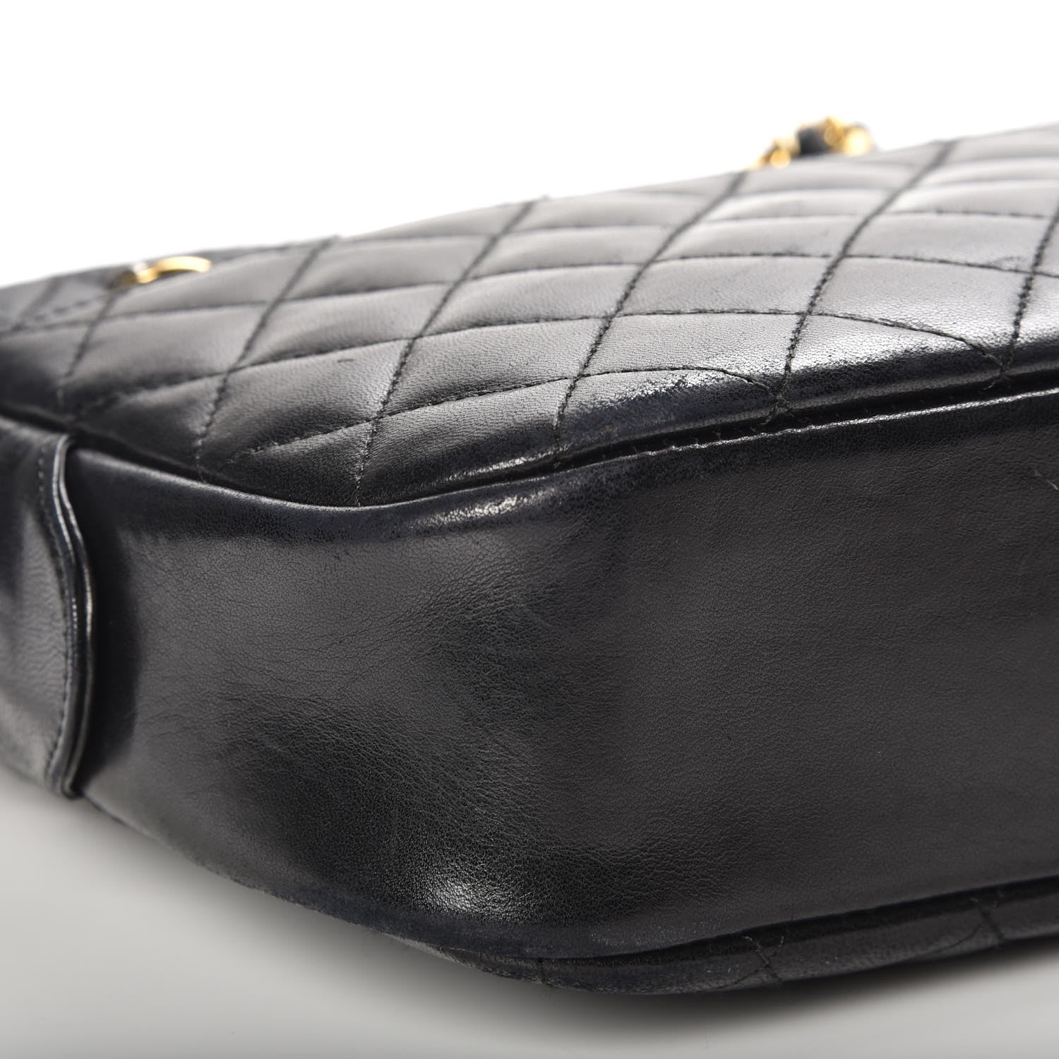 Chanel Lambskin Quilted Camera Case Black 12 of 12