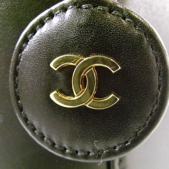 Lambskin Vanity Cosmetic Bag Black