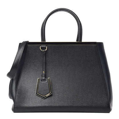 Fendi Vitello Elite Regular 2Jours Tote Black 1 of 15