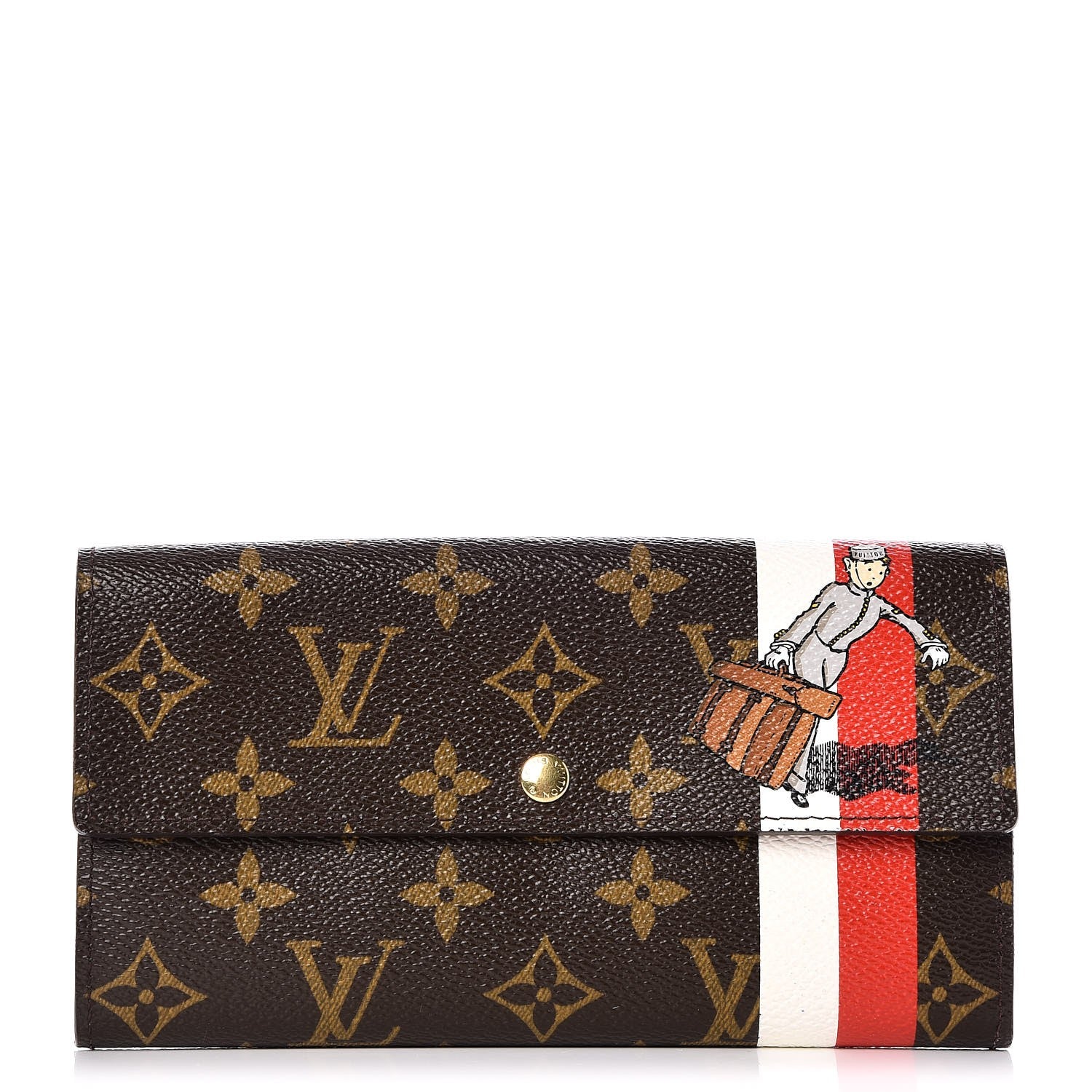 Louis Vuitton Monogram Groom Sarah Wallet 1 of 9
