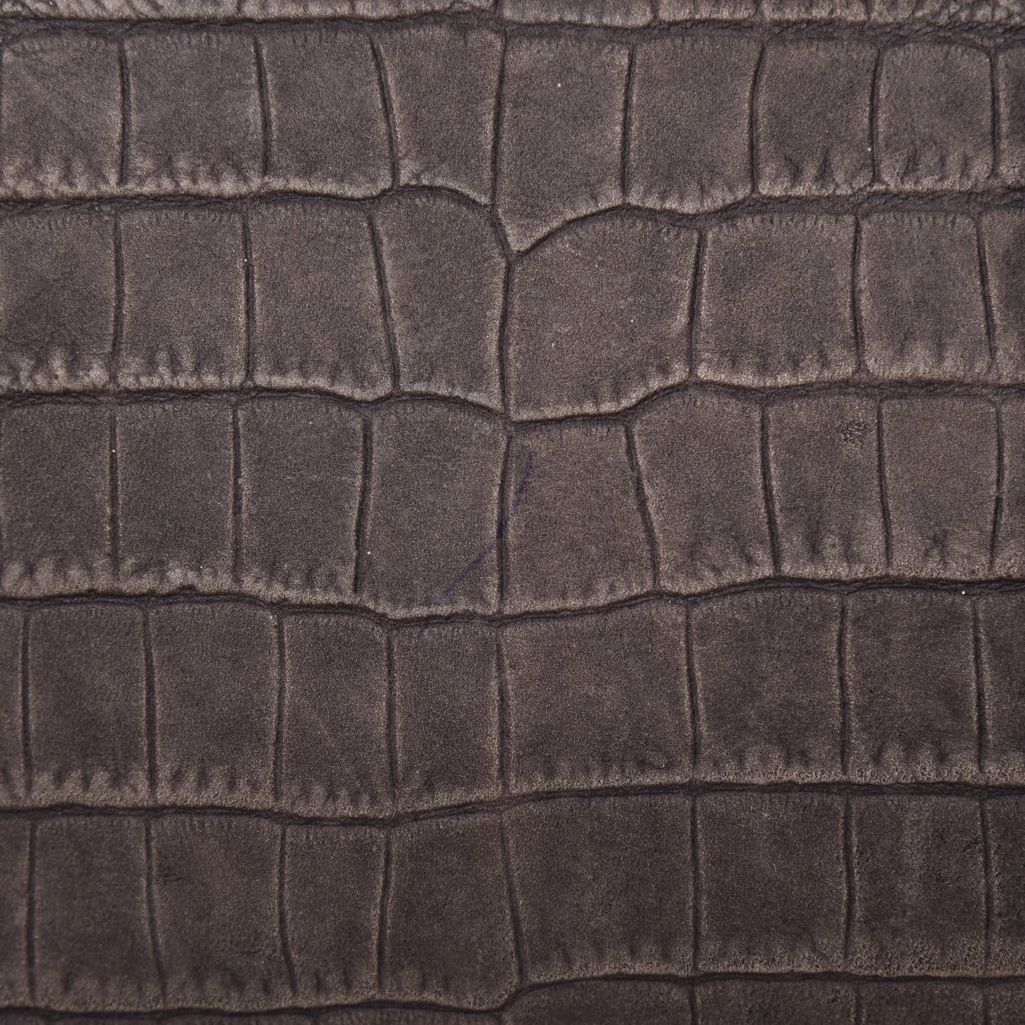 Nubuck Crocodile Embossed Medium Antigona Washed Black