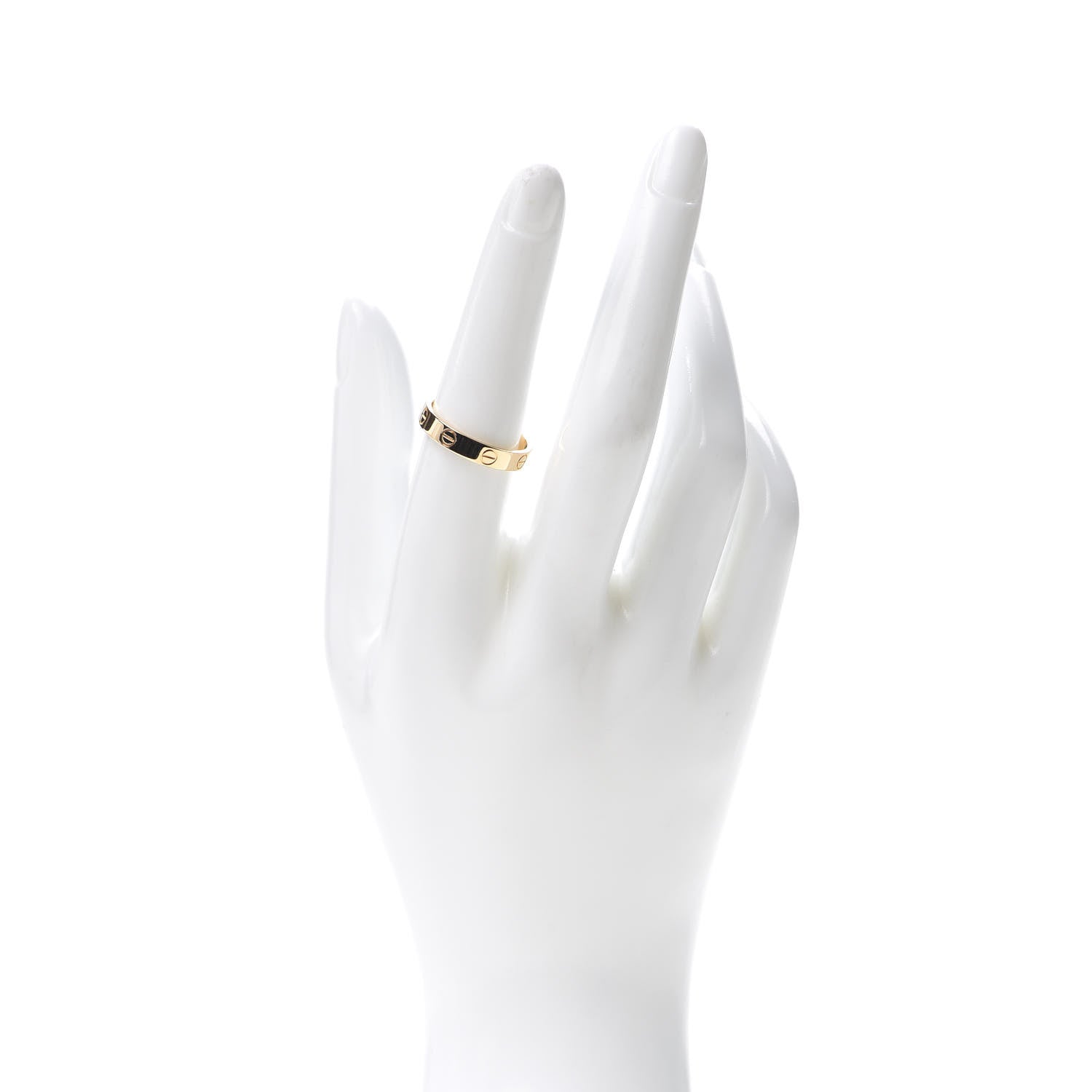 Cartier 18K Yellow Gold 3.5mm LOVE Wedding Band Ring 55 7.25 2 of 5
