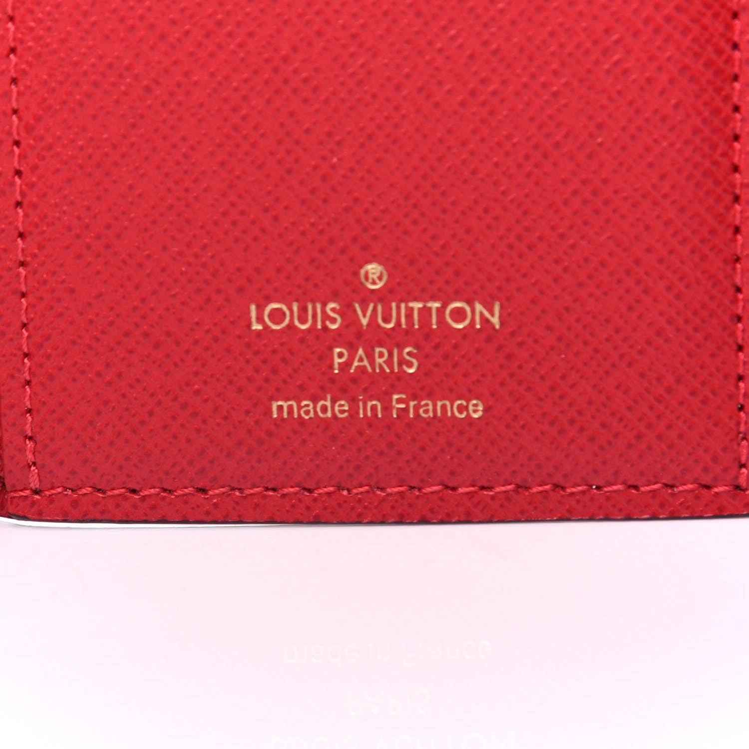 Louis Vuitton Damier Ebene Victorine Wallet Red 6 of 8