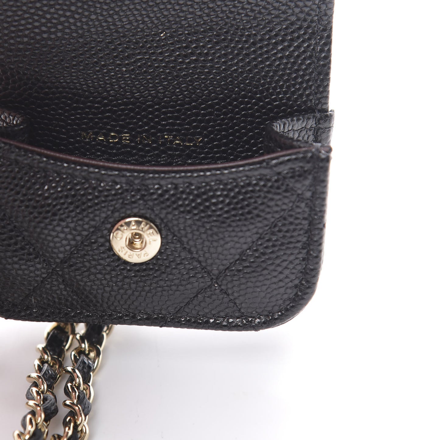 Caviar Quilted Airpods Pro Case Black