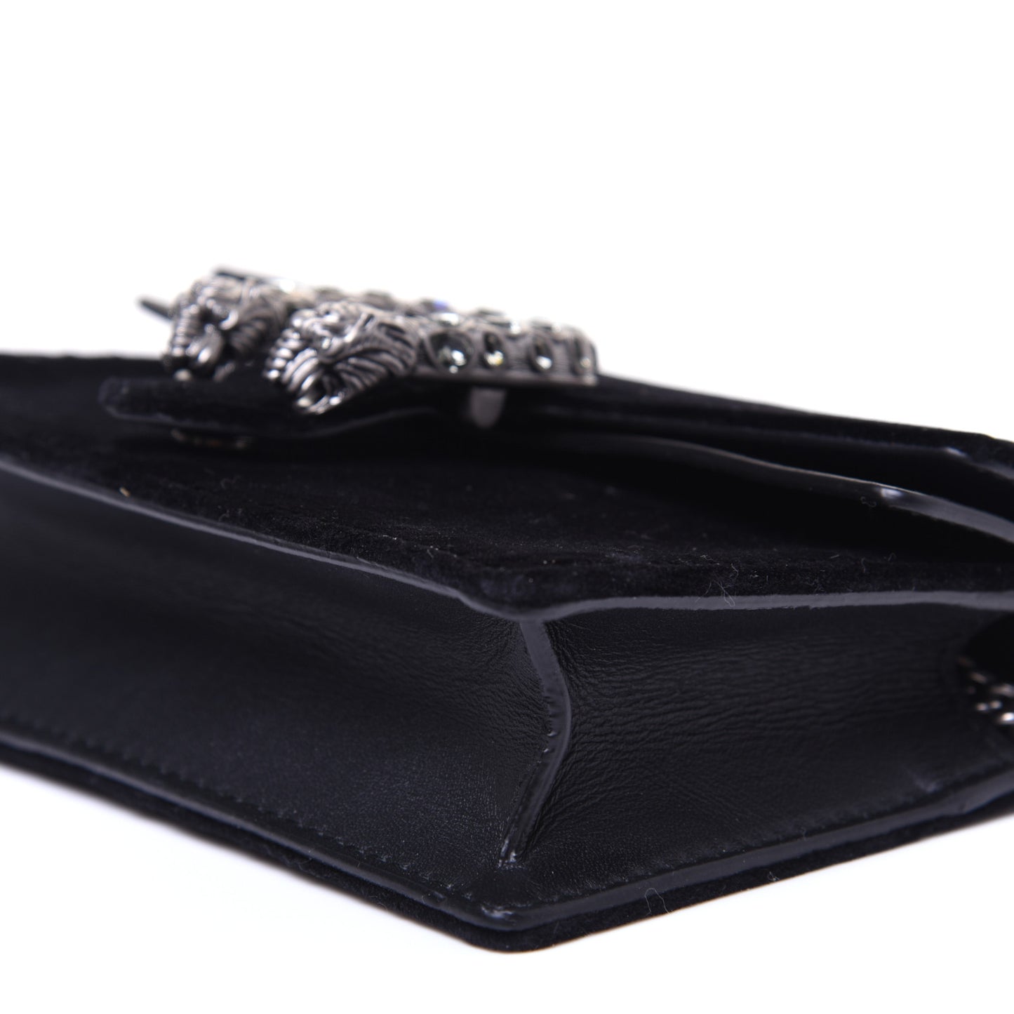 Velvet Super Mini Dionysus Shoulder Bag Black