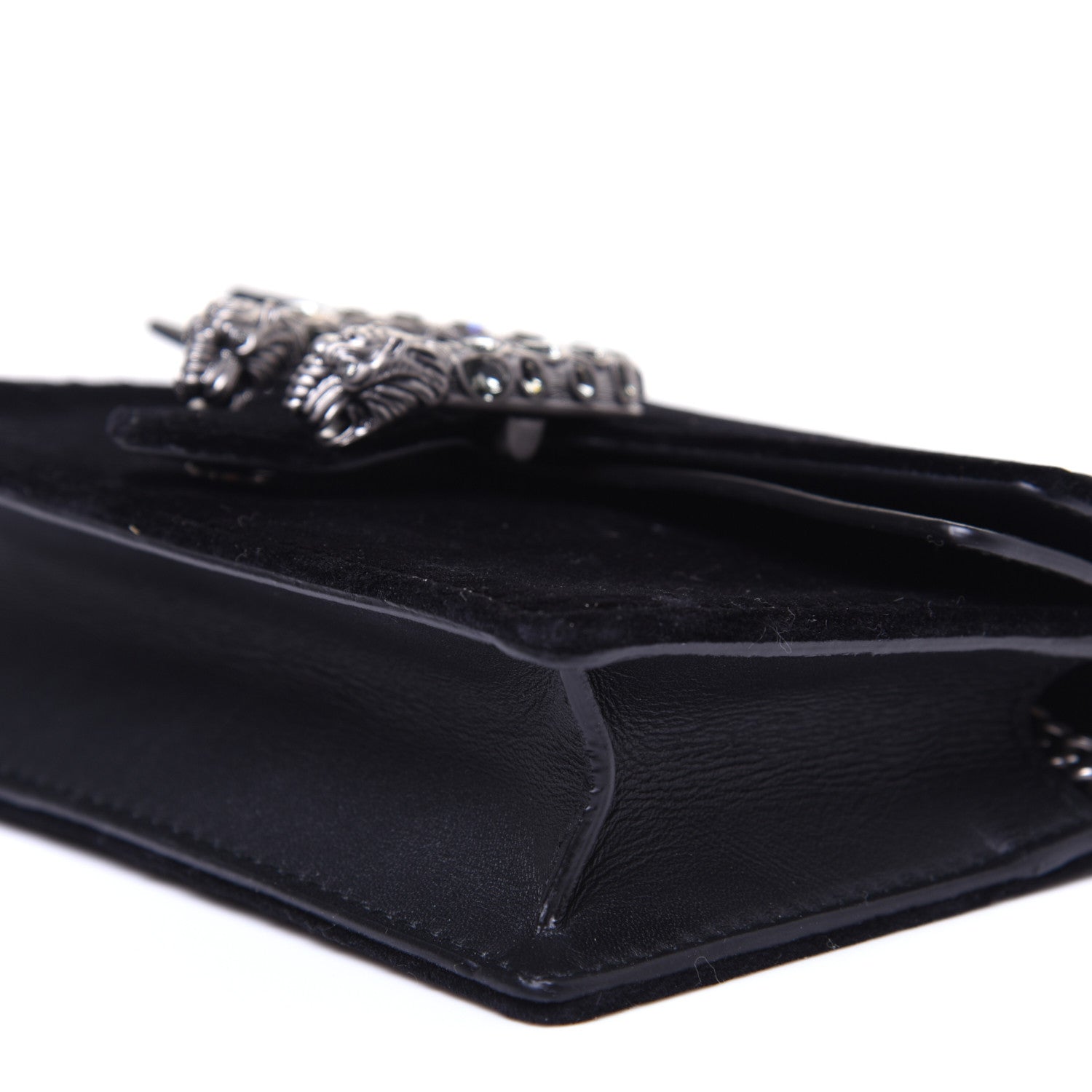 Gucci Velvet Super Mini Dionysus Shoulder Bag Black 7 of 12