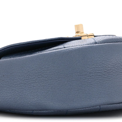 Chanel Goatskin Stitched Casual Trip Messenger Flap Blue 9 of 10