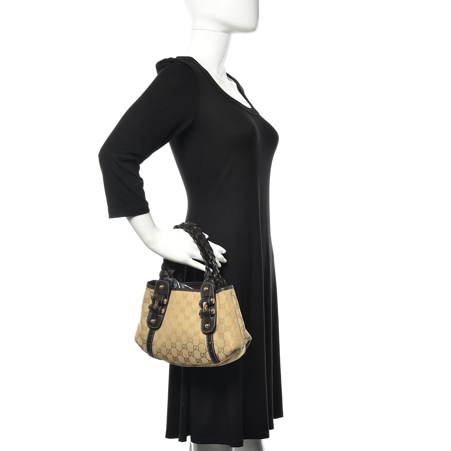 Gucci Monogram Mini Pelham Shoulder Bag Dark Brown 2 of 10