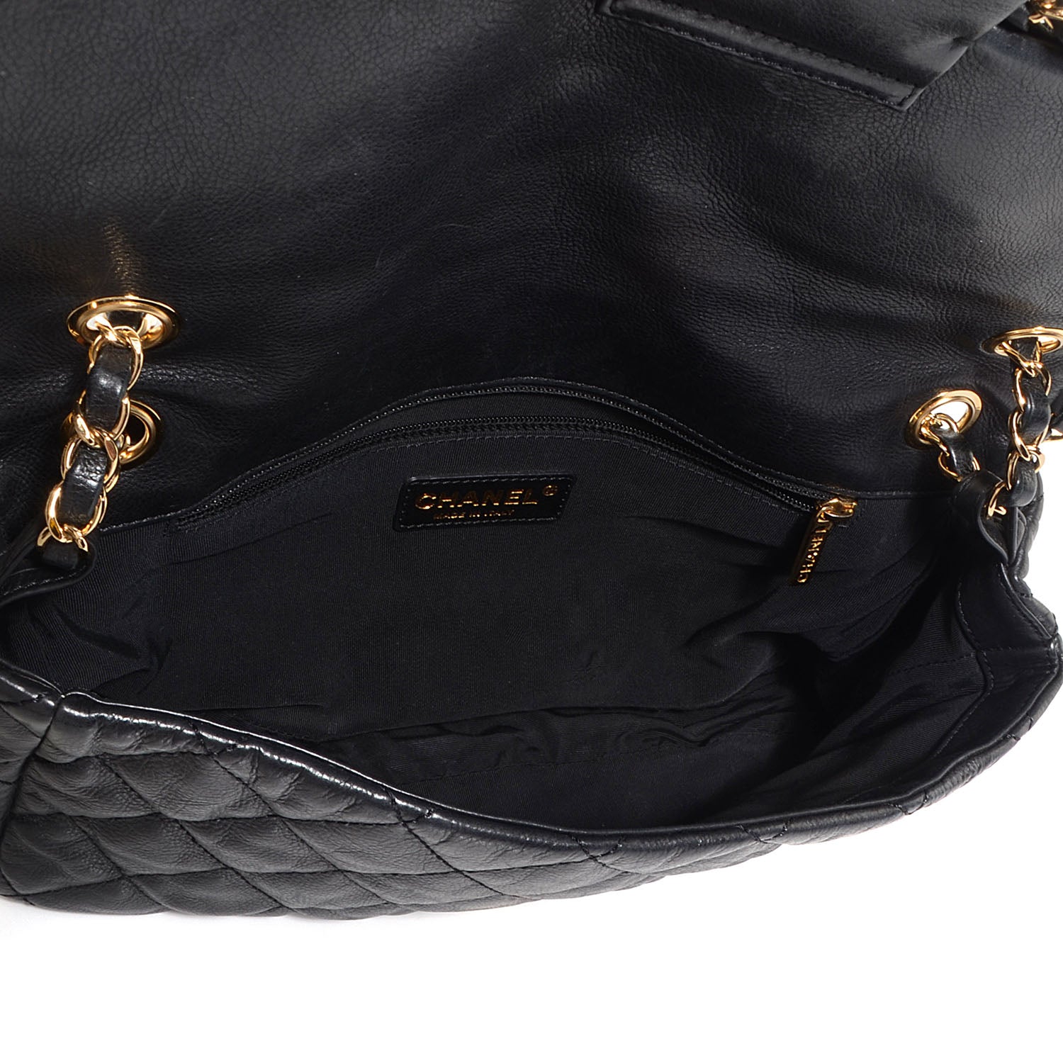 Chanel Calfskin Quilted Medium Chain Me Flap Black 5 of 9