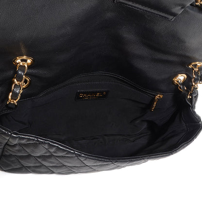 Chanel Calfskin Quilted Medium Chain Me Flap Black 5 of 9