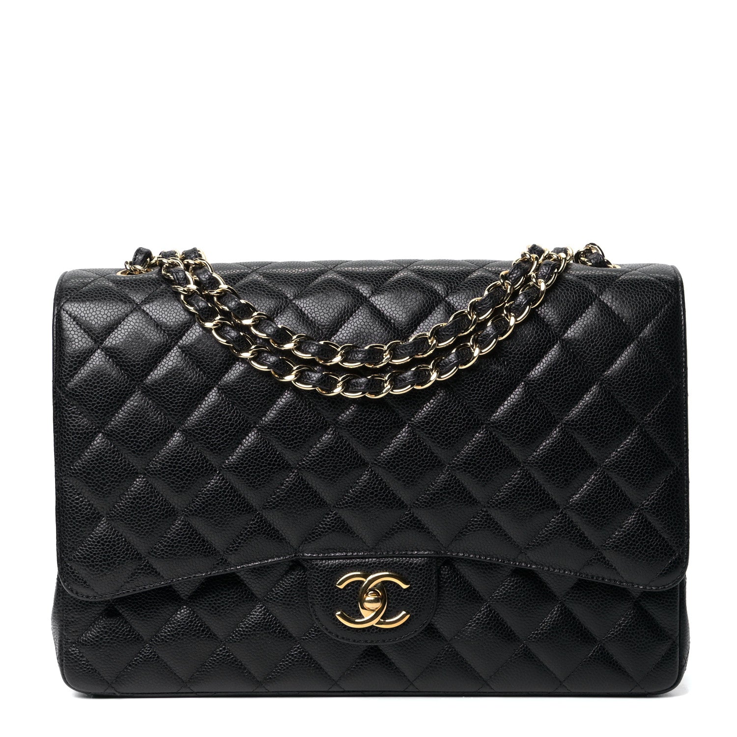 Chanel Caviar Quilted Maxi Double Flap Black 1 of 6