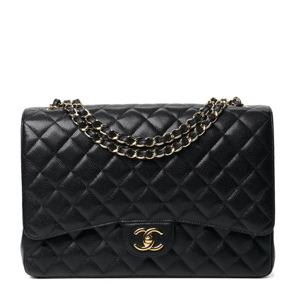 Chanel Caviar Quilted Maxi Double Flap Black 1 of 6