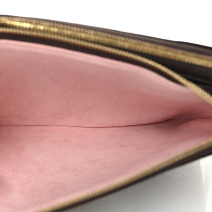 Louis Vuitton Monogram 2020 Christmas Animation Big Wheel Double Zip Pochette Rose Ballerine 4 of 9