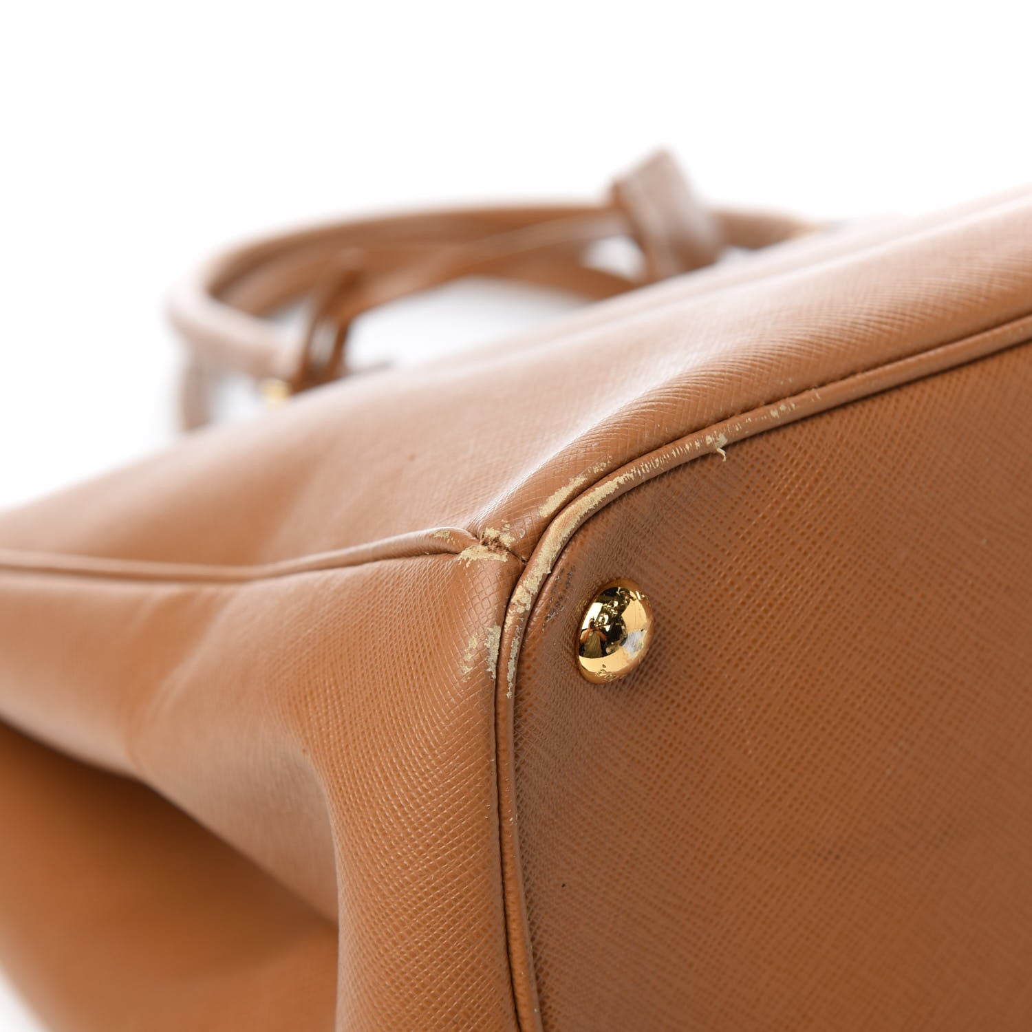 Prada Saffiano Large Galleria Double Zip Tote Caramel 13 of 17