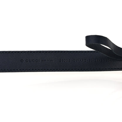 Gucci Calfskin 20mm Torchon Double G Sylvie Belt 85 34 Off White Blue Red 3 of 4